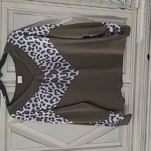 New Animal Print Top